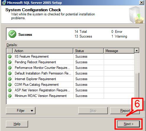 Installation and configuration of SQL Server